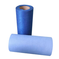 Blaues SMS-Vliesstoff 35gsm 40gsm 1,6m Großhandel Fabrikpreis Atmungsaktiv und Wasserdicht SMMS Vliesstoff TNT PP Vliesstoff