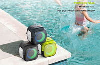 Altavoz Bluetooth Portátil Hopestar PARTY ONE MINI de 5 W, Resistente al Agua IPX6, Luz LED de Espectro, Radio FM, Audio para Exteriores, Fácil de Transportar