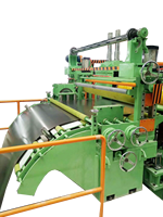 Ligne de découpe de bobines en bande, machine de formage de rouleaux, tôle d'acier, bobine d'acier pour découpe longitudinale 0-200 m/min 0,2 - 3 mm 10