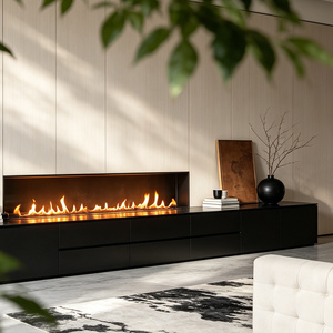 Chimenea Interior Inno-living Fire de 120 cm con Quemador de <span class=keywords><strong>Bioetanol</strong></span>, Diseño Seguro (con WiFi) - Product Image 1