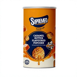 Palomitas de Maíz Caramelizadas Dulces Bajas en Sal, Textura Dura, Snack de Maíz en Lata 150g, Venta al por Mayor para Comercio Minorista de Alimentos - Product Image 1