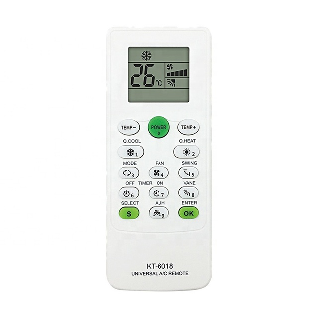High Quality Air Conditioner Remote Control Universal Ac Remote Control 6000 in 1 KT-6018