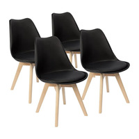 Chaises de salle à manger en plastique, en forme de tulipe, pour la cuisine, le Restaurant, le café, le bistrot, vente en gros