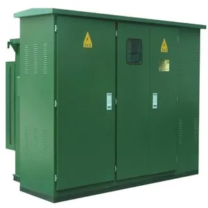 Transformador de subestação compacto, transformador de subestação 33kv/0.4kv 150kva 400kva 500kv 630kva 1000kva 1250kva