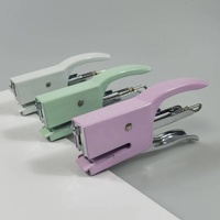 Macaron farbe 10# stapel 16 blätter manuell klein büro metall handgeführter tanger stapler