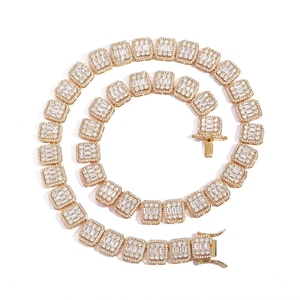 Colar Hip Hop Iced Out de 13mm com Diamantes para Homens e Mulheres, Colar Choker Moderno de Alta Qualidade para Atacado - Product Image 6