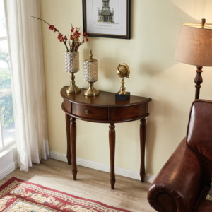 <span class=keywords><strong>Console</strong></span> élégante et rétro en bois massif pour la décoration de la maison, table d'entrée pour le salon, armoire de rangement élégante - Product Image 2