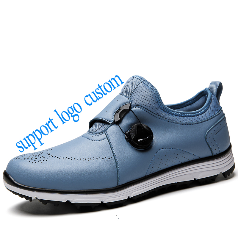Outdoor Unisex Golf Sports Shoes Detachable Nail Dropshipping Fast Auto Spin Lace Fashion Sneakers Training Shoes Big Size Shoes