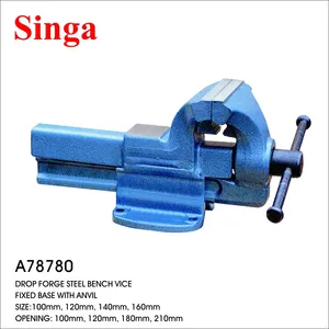 Singa A78780 Drop Forge Stahl bank Vice Fixed Base mit Amboss