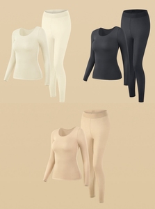 <strong>Ladies</strong> Long Sleeve Slim Ultra-thin Non-marking Invisible Heat <strong>Underwear</strong> Suits High Elastic Seamless <strong>Thermal</strong> <strong>Underwear</strong> Sets - Product Image 4