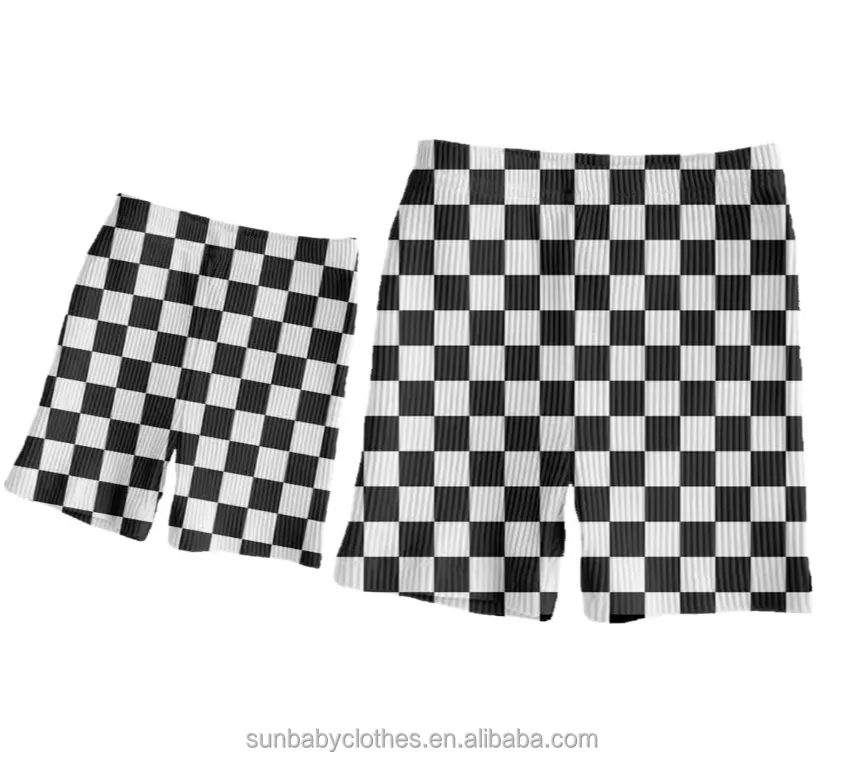 Offre Spéciale unisexe bébé Biker Shorts coton côtelé motif imprimé été pantalons courts personnalisé côtelé coton enfants motard pantalon