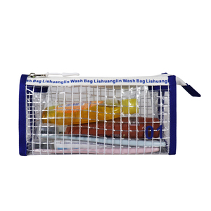 กระเป๋าเครื่องสำอางพีวีซีใสแบบมีซิปกันน้ำ ขนาด 22x7x11 ซม. พิมพ์ลายตามสั่ง ขายส่ง เหมาะสำหรับเดินทาง แฟชั่น unisex เป็นมิตรกับสิ่งแวดล้อม - Product Image 1