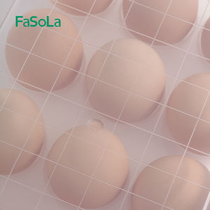 FaSoLa Porte-Oeufs Couvert <span class=keywords><strong>pour</strong></span> Réfrigérateur Conteneur De Stockage Plateau À Oeufs En Plastique Transporteur Deviled 15 Oeufs Réfrigérateur Distributeur Portable - Product Image 6