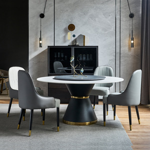 Venta al por <span class=keywords><strong>menor</strong></span> de metal industrial de acero inoxidable mesa de comedor 4 plazas comedor muebles de Ronda mesas de muebles - Product Image 2