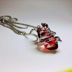 Pendentif de style niche classique chrétien gothique Halloween avec motif cœur pour hommes et femmes en acier inoxydable - Product Image 6