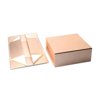 Boîte cadeau de luxe personnalisable haut de gamme, boîte cadeau en papier rigide, fermeture magnétique, boîte pliante pour bijoux, produits cosmétiques