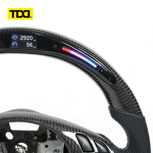Volant en fibre de carbone LED véritable TDD compatible avec BMW E46 - Product Image 3