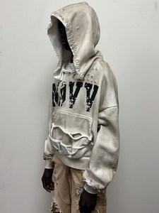 <span class=keywords><strong>Felpa</strong></span> Pullover <span class=keywords><strong>Oversize</strong></span> a Taglio Corto con Stampa Solida, Personalizzata dal Produttore ODM, Stile Streetwear - Product Image 6