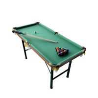 Table de billard pliable en acier inoxydable écologique de 120 pouces, réglable en hauteur, pour usage domestique, mini table de billard pour enfants