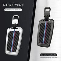 Etui à clé en alliage de zinc pour voiture Etui à clé en cuir en alliage de zinc Housse de clé de voiture de qualité Vente en gros