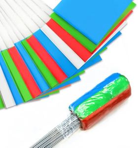 ธงพลาสติกสำหรับทำเครื่องหมายพื้นที่ ขนาด 15x4x5 นิ้ว สีส้มแดงเรืองแสง เขียนได้ จำนวน 50 ชิ้น สำหรับสนามหญ้าและระบบชลประทาน - Product Image 1