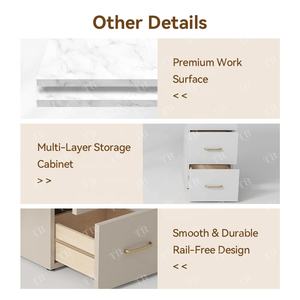 Turri Nails Supplies, Mesas de Manicura, Mesa de Manicura para Salón de Belleza, Muebles de Salón, Mesa de Manicura y Silla de <span class=keywords><strong>Manicurista</strong></span>, Mesa para Uñas - Product Image 4