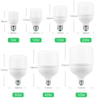 Bombilla Led en forma de T, 5W, 10W, 15W, 20W, 30W, 40W, 50W, B22, E27, ahorro de energía