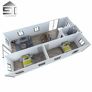 Specializing in the manufacture of foldable container houses cold-resistant movable 3 bedroom container house