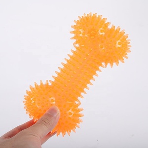 Jouets à mâcher pour chiens en caoutchouc qui couinent, en forme d'os, pour le soin dentaire - Product Image 4