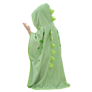 Serviette de plage en coton 100% pour garçons MICHLEY, <span class=keywords><strong>poncho</strong></span> à capuche pour filles, serviettes de bain pour enfants - Product Image 4