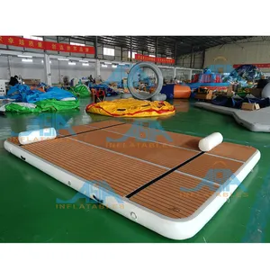 Drop Stitch Inflatable Nổi Pontoon Dock, Inflatable Jet Ski Dock, Inflatable Sup/Yoga Dock