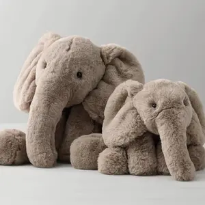热销舒缓卡通动漫大象娃娃动物毛绒玩具婴儿睡眠娃娃儿童沙发和床垫