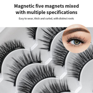 סיטונאי 3d טבעי ריסים מגנטיות טבעי לא דבק סט ספקים סט - Product Image 5