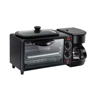 Support OEM Three-In-One Toaster Sandwich Maker Toaster Electric Oven 3 In 1 Breakfast Makers