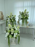 H263 60CM Bola Bunga Hydrangea Buatan Gantung untuk Pernikahan, Dekorasi Panggung Pernikahan, Perlengkapan Pernikahan, Meja Makan