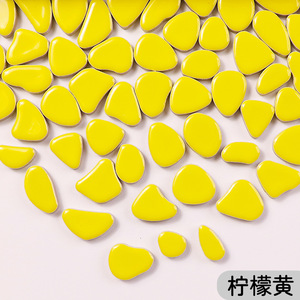 Tessere di mosaico in ceramica alla rinfusa ovali a mosaico di dimensioni casuali pezzi di ceramica fai da te piatti artigianali vasi vasi tazze mosaico che fanno forniture - Product Image 4