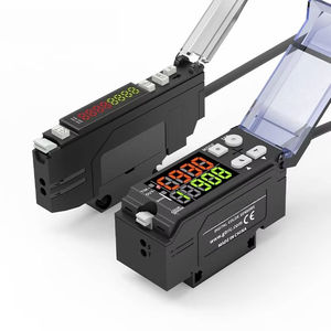 เซ็นเซอร์ตรวจจับสีแบบโฟโตอิเล็กทริกพร้อมแหล่งกำเนิดแสง RGB 3 สี, เซ็นเซอร์ขยายสัญญาณไฟเบอร์ NPN PNP 12-24V - Product Image 2