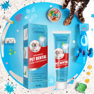 Nouveau <span class=keywords><strong>dentifrice</strong></span> <span class=keywords><strong>pour</strong></span> animaux de compagnie, ingrédients naturels, tube souple, soins dentaires <span class=keywords><strong>pour</strong></span> chiens et chats, sûr, sans rinçage, haleine fraîche, plaque dentaire - Product Image 3