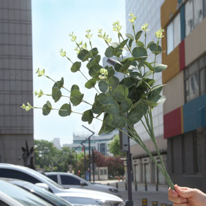 Tcf Nhân Tạo Hoa Nhà Máy Cây Xanh Nhân Tạo Bạch Đàn Lá Màu Xanh Lá Cây Thân Cây Ô Liu Chi Nhánh Cho Đám Cưới Và Trang Trí Nội Thất - Product Image 4