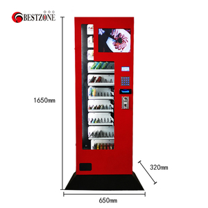 Đứng miễn phí thanh toán không dùng tiền mặt ID xác minh tuổi Máy bán hàng tự động nhỏ với đầu đọc thẻ - Product Image 5