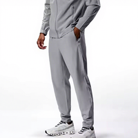 Ensemble de survêtement personnalisé avec logo imprimé pour homme : pantalon de jogging, sweat à capuche et coupe-vent tissé