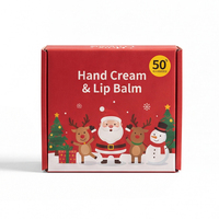 Boîte cadeau cosmétique personnalisée avec impression « Joyeux Noël », boîte pliante rouge de Noël
