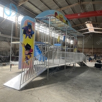 Équipement d'amusement commercial populaire pour parc extérieur, aire de jeux pliable avec remorque pour enfants en promotion