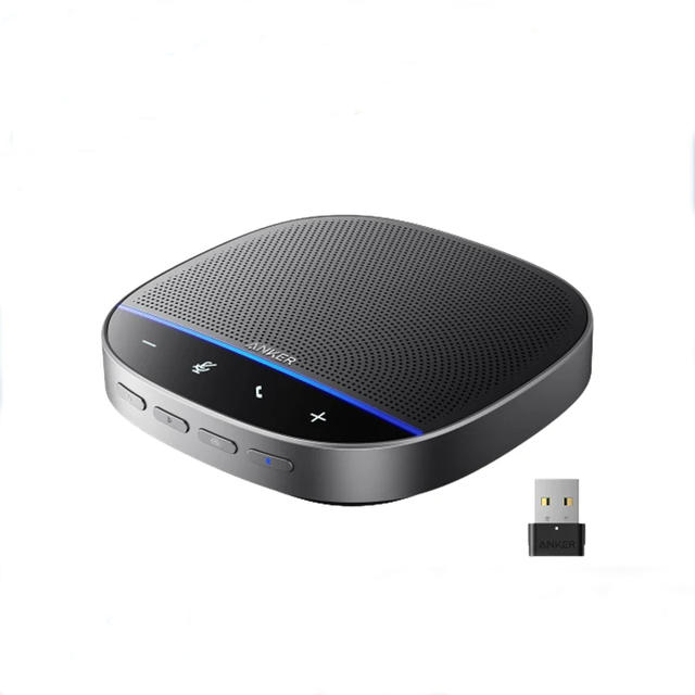 Anker PowerConf S500 Portable USB-C Speakerphone Zoom Rooms & Google Meet Certified for Conference Room