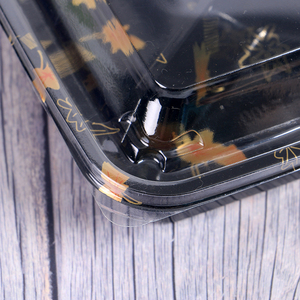 Plateau à <span class=keywords><strong>sushi</strong></span> jetable en plastique PET de qualité alimentaire avec couvercle, design créatif pour sushis et en-cas - Product Image 6