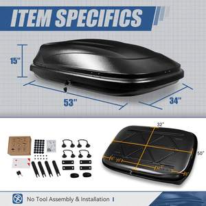 Free sample Podofo Customizable Waterproof 15 Cubic Feet Heavy Duty Traps <b>Car</b> Top Luggage Rooftop Cargo Carrier <b>Bag</b> - Product Image 5