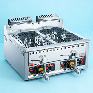 <span class=keywords><strong>Friteuse</strong></span> à <span class=keywords><strong>gaz</strong></span> professionnelle encastrable 12L+12L pour poulet et garri, à air chaud - Product Image 4