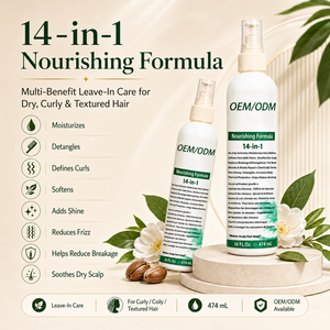 Custom Bulk 14 in 1 Miracle Worker <b>Moisturizing</b> <b>Spray</b> Thermal Heat Protector and Detangler Leave IN Conditioner - Product Image 2
