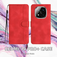 Étui de téléphone en cuir antichoc au design professionnel Redmi Note 14 Pro+ 5G