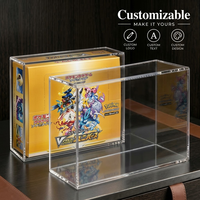 Boîte de présentation magnétique en acrylique transparent personnalisée, anti-UV et anti-poussière, pour collection de boosters TCG japonais - Meilleure vente